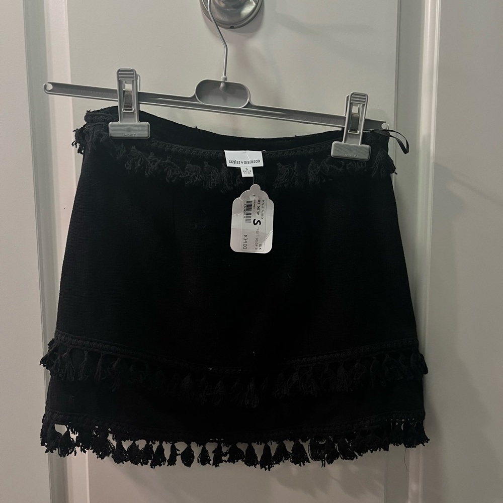 NWT Skylar + Madison Black Mini Skirt